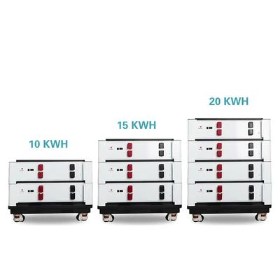 100h 48v 積み重ねられるライフポ4 バッテリー リチウムイオン 200h 10kw 20kwh 太陽系用