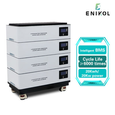 スタック可能 48v 100ah Lifepo4 バッテリー 20kwh 太陽エネルギー 51.2v リチウムイオンバッテリー