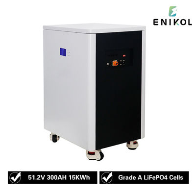 48V Lifepo4 ホームエネルギー貯蔵 太陽電池 51.2V 300AH 15KWH ディープサイクル 10kw パック