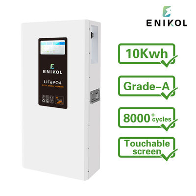 51.2V 壁掛け LiFePo4 バッテリー 触覚画面 48V 200AH 300AH リチウム バッテリー