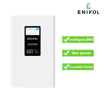 5KWH 壁掛け 48V 太陽電池 100ah 51.2V 太陽電池 リチウム電池 触覚画面