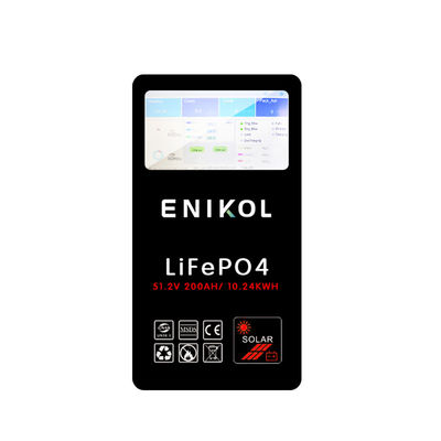 51.2V リチウム鉄リン酸電池 48V 200AH 太陽電池 LCD/タッチ画面