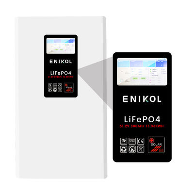 リチャージ可能なリチウム300Ah 15KWh 壁掛け LiFePO4 バッテリーパック